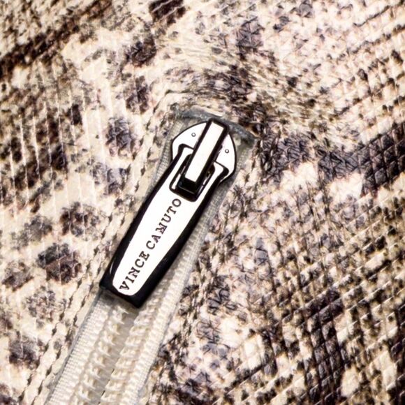 Vince Camuto BeaAnna Tan Leather Snake Print Knee High Boots Womens Size 7 - Picture 16 of 16